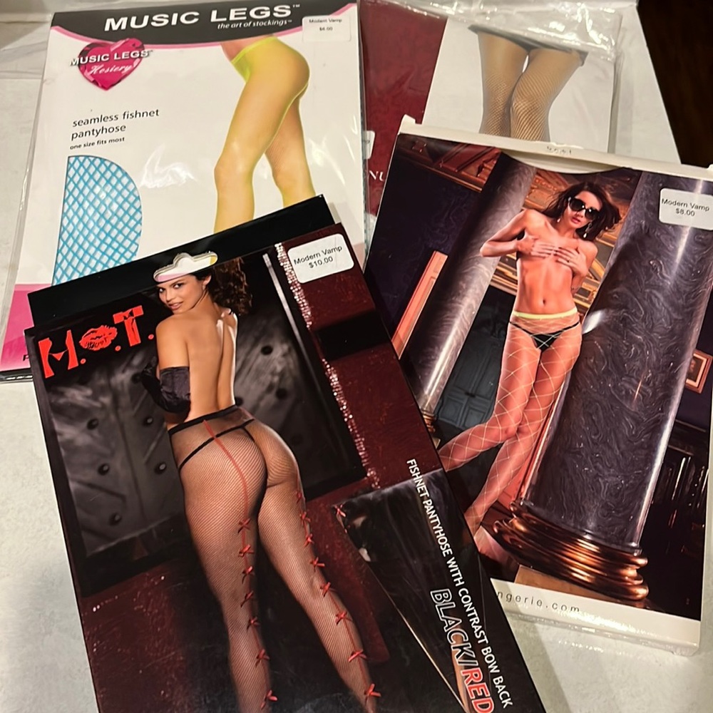 Four Pair Assorted Stockings Sexy hosiery